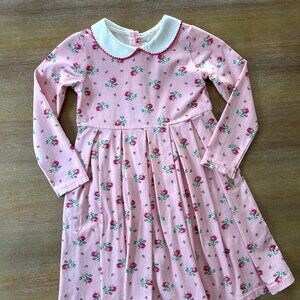 Pre-owned Rachel Riley Rosebud Floral Collared Dress, Size 7Y